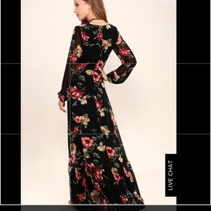 Floral print maxi dress